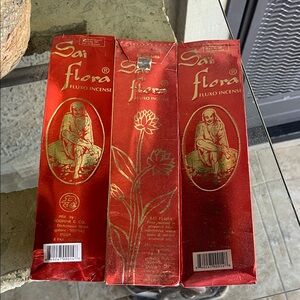 Sai Flora Red Incense Sticks (3 packs)